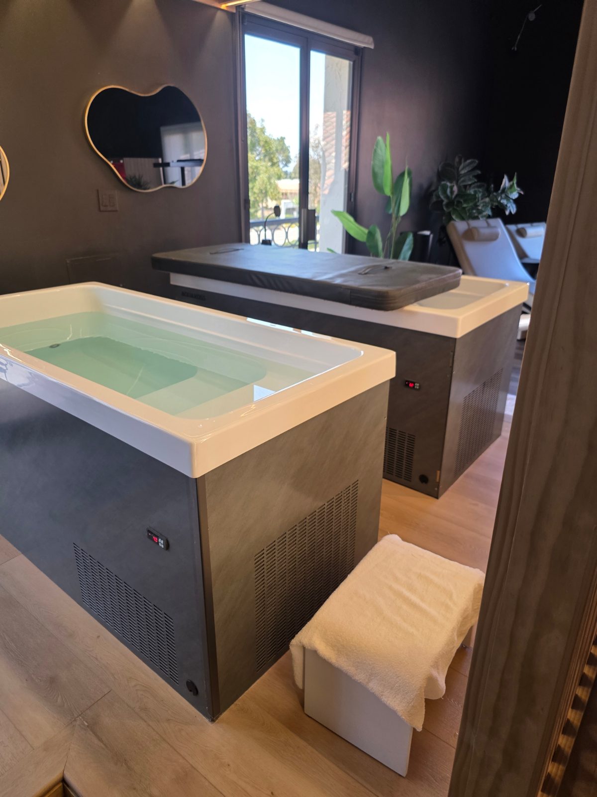 Cold plunge after service — Rancho Bernardo, San Diego